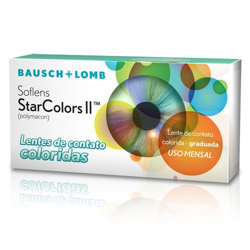 Soflens StarColors II com grau (blister com 1 lente)